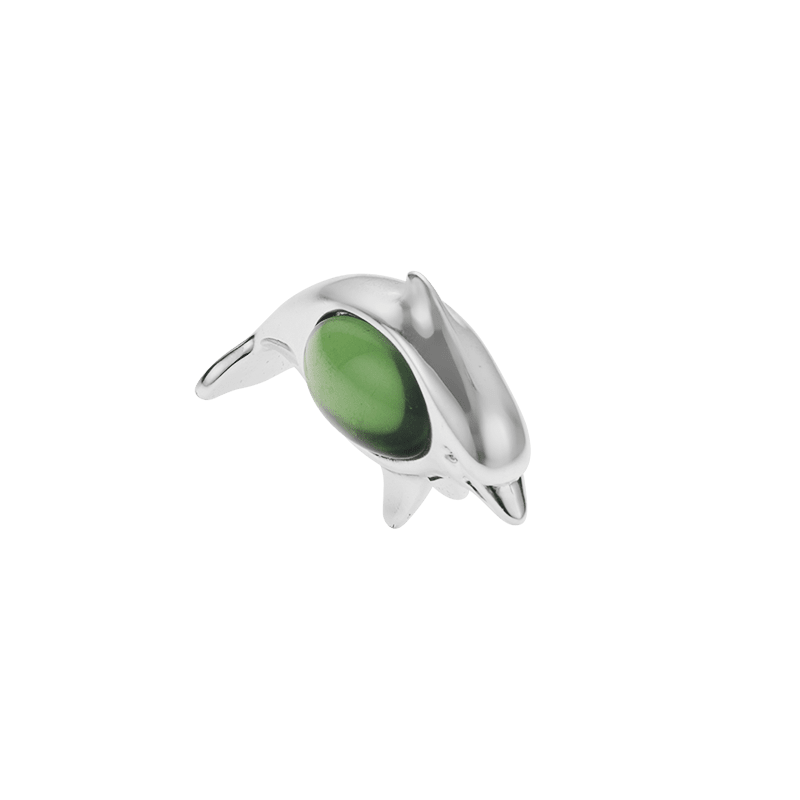 Vintage Silvered Dolphin Topaz Lumière d'argent